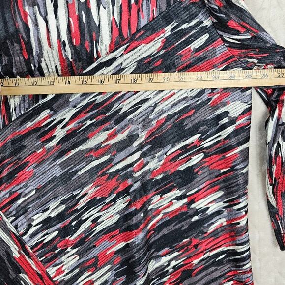 Ali Miles Blouse 1X Cowl Neck Artsy Art Wear Relaxed Classic Old Money Timeless - Picture 7 of 7